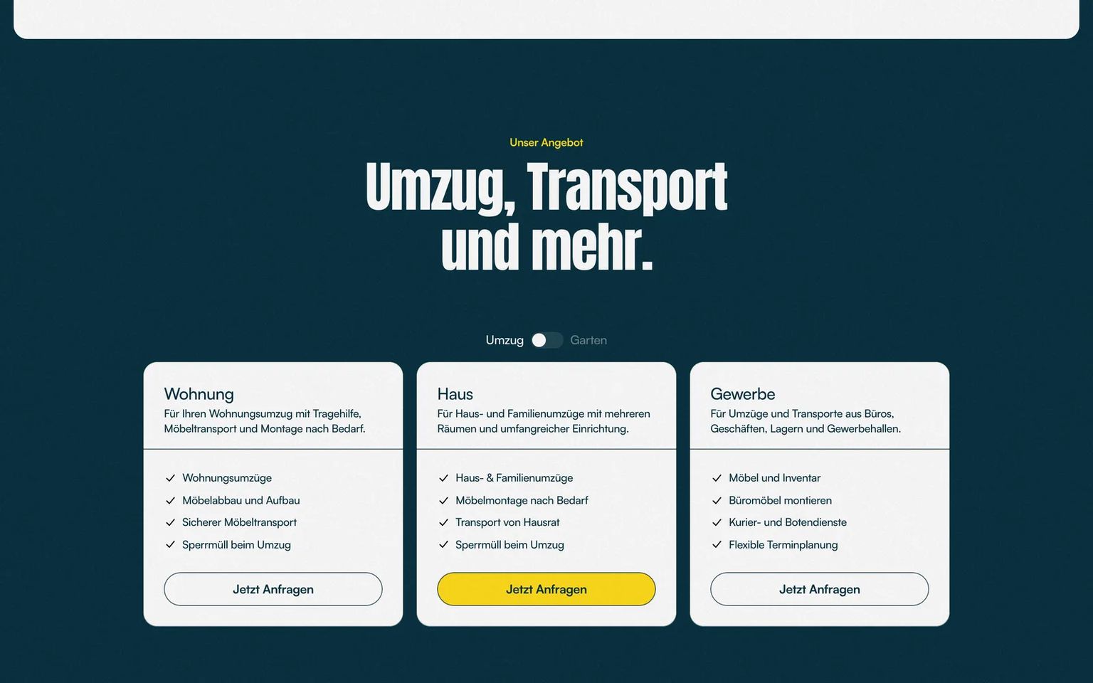 Regionen-Landingpages