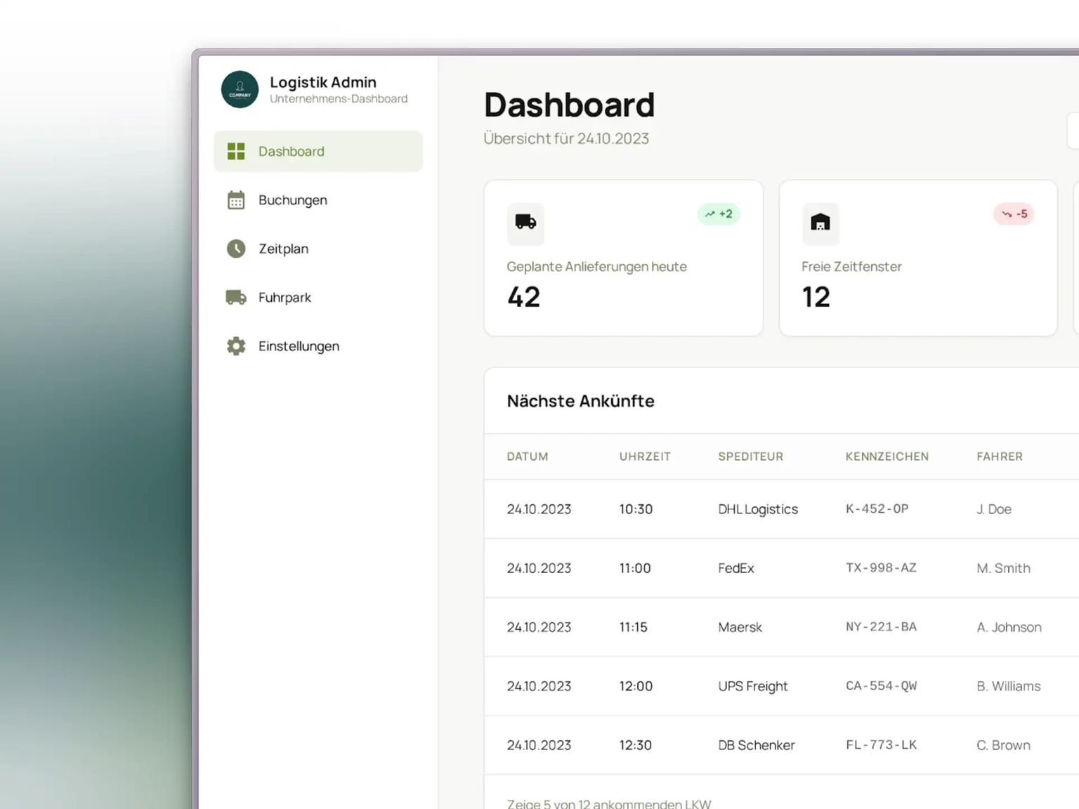 Time-slot booking system – calendar view