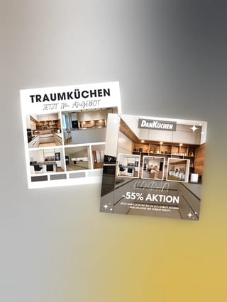 DAN Küchen ad visuals for Meta Ads