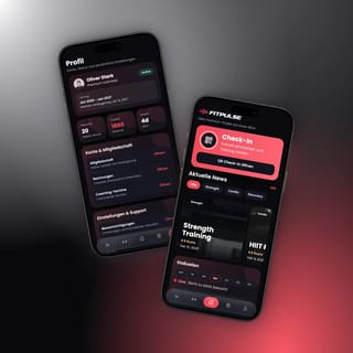 FITPULSE app profile and home screen