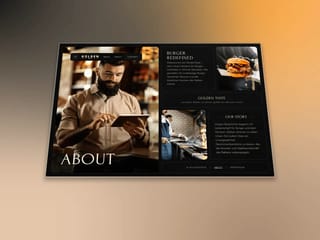 Digital menu interface