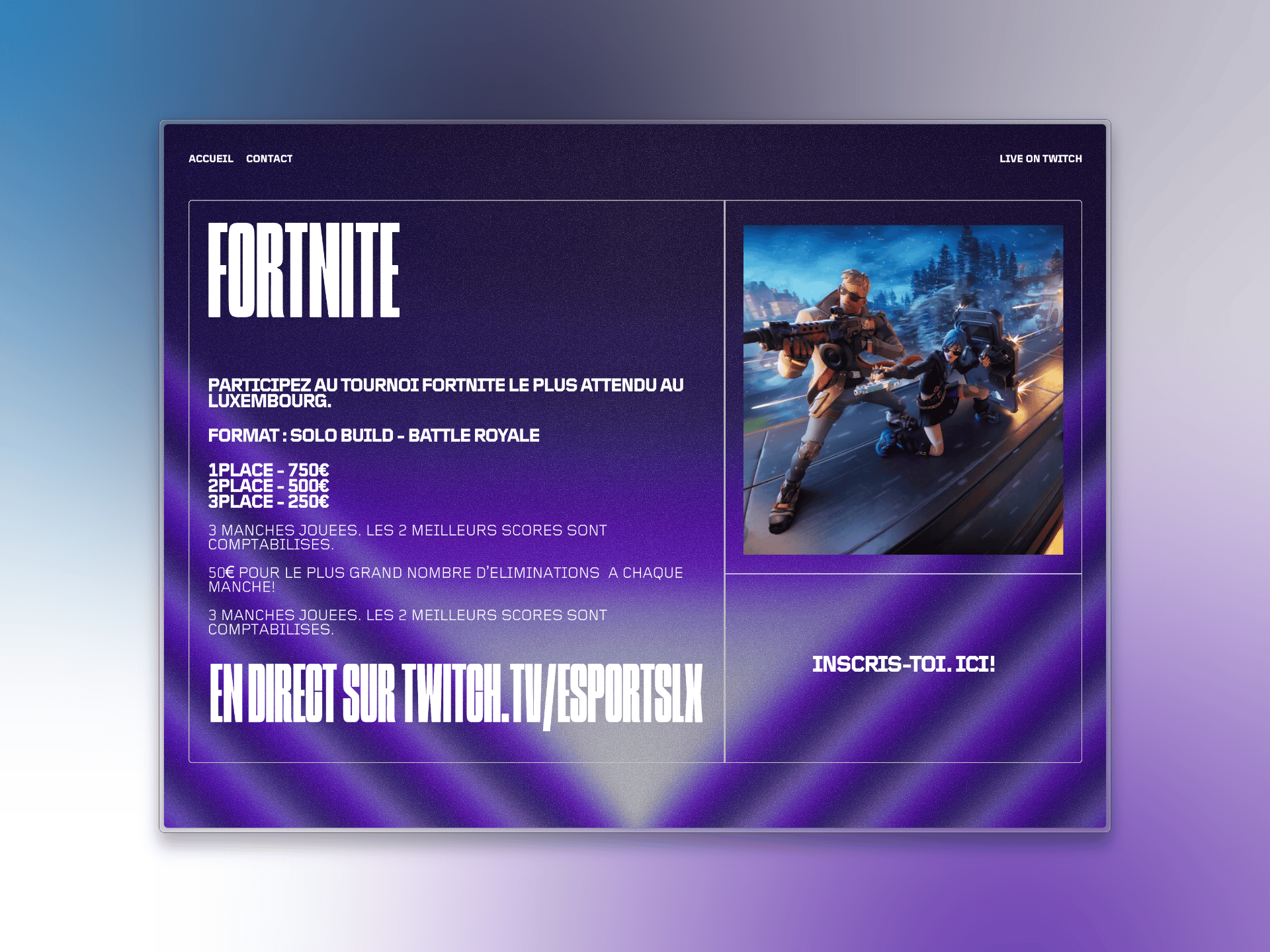 Highschool Cup Event-Page